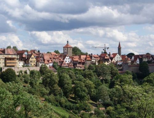 Berühmter Blick auf Rothenburg